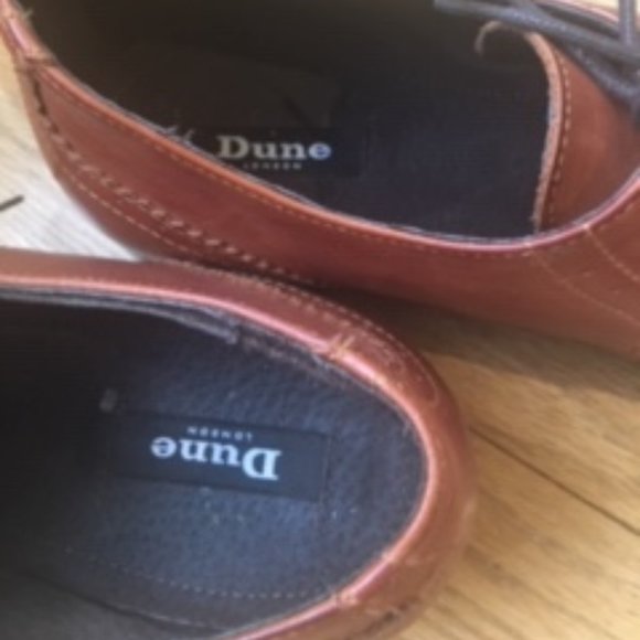 Dune London Rascal Leather Brogue Derby Shoes, Tan main image 7